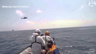 Mediterranean migrant crisis search amp rescue boat plucks migrants from sea [upl. by Hardigg9]