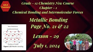 Chemistry Grade 12 Chapter 1 Metallic Bonding [upl. by Silera470]