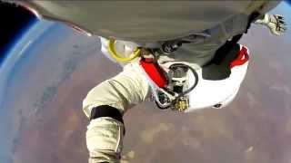 Felix Baumgartner  GoPro Footage 128K ft Space Jump Video from Red Bull [upl. by Lhamaj]