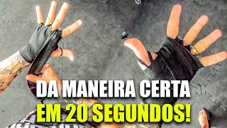 COMO COLOCAR a BANDAGEM  ATADURA CORRETAMENTE  Muaythai  MMA  Kickboxing  Boxe [upl. by Ijneb]