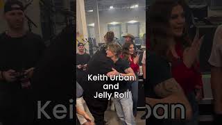 Keith Urban And Jelly Roll Meet Backstage At iHeartCountry2024 🤠🤘 [upl. by Howlond]