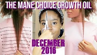 December 2016 Update The Mane Choice Growth Oil  Length Retention Journey [upl. by Ielirol]