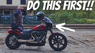 DO THIS Before The Next ROAD TRIP on your Harley Street Bob 114 [upl. by Sharos]