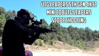 UTG Leapers scope shooting [upl. by Aihsrop]