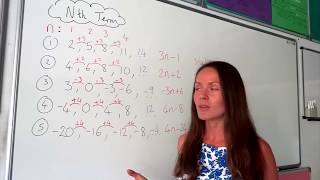 The Maths Prof Sequences nth Term part 1 [upl. by Mahon]