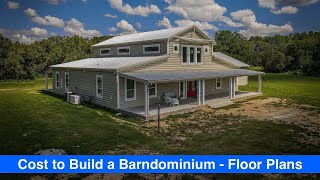 What does it Cost to Build a Barndominium  Episode 1 Floor Plans [upl. by Aloeda]