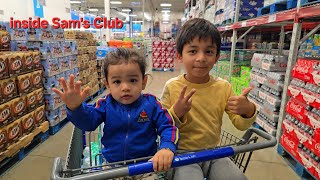 I Went Shopping at Sams Club For The First Time With My Baby Brother [upl. by Kinch]