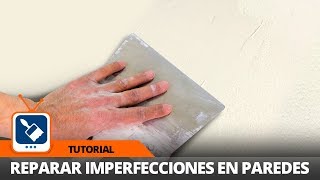 Cómo reparar imperfecciones y fisuras en la Pared [upl. by Husha]