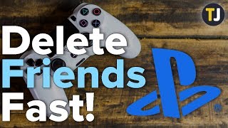 Delete Your Entire PlayStation Friends List FAST [upl. by Eohce603]