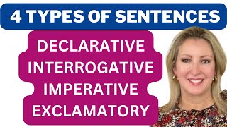 4 Types of Sentences Declarative Interrogative Imperative Exclamatory [upl. by Mena]