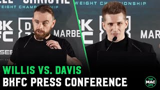 Oscar Willis vs Ben Bane Davis PreFight Press Conference [upl. by Rodmann634]