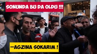 Sokak röportajında Telefonunu çıkar diyen adamın ağzına telefon soktular  Ağzına Sokarım [upl. by Drofhsa]