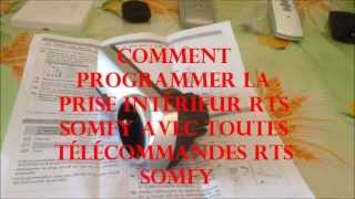 Comment programmer les prises RTS somfy wwwalarmessystemgardcom [upl. by Aicenod]