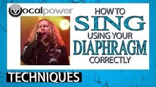 How To Sing Using Your Diaphragm Correctly  Breathing tips for singers  Vocal Power [upl. by Wernick452]