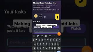 Making Money from Odd Jobs Tapswap Code  Making Money from Odd Jobs Nobody Wants to Do [upl. by Suravat]