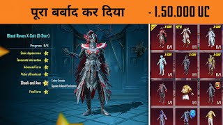 🔥150000 UC CHALLENGE FOR MAXING OUT BLOOD RAVEN IN BGMI  BANDOOKBAAZ [upl. by Sekofski263]