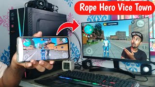 Rope Hero Vice Town Game Install In PC and Laptop [upl. by Ammej]