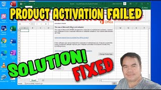 How to Fix Product Activation Failed MS Excel MS Word  No Worries follow this simple tricks [upl. by Lletnohs]