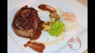 FILET MIGNON EN SALSA DE CHAMPIÑONES EN 5 MINUTOS  CHEF VILLAMAN [upl. by Eegnat14]