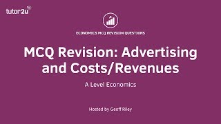 MCQ Revision Question  Advertising and CostsRevenues [upl. by Yacov]