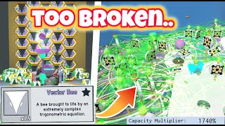 Bee Swarm Simulator Test Realm VS 75 Vector Bees is too broken [upl. by Nagirrek]