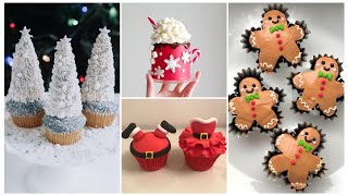 Best christmas cupcake decorating ideas of 2024 🧁 [upl. by Eentirb]