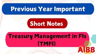 Treasury Management Short Notes [upl. by Durman]