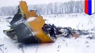 Russian plane crash 71 perish after Saratov Airlines flight 703 crashes near Moscow  TomoNews [upl. by Aihsotan]