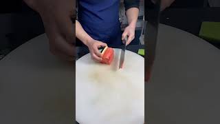 Learn how to carve a watermelon 🍉fruitsandvegetablescarving [upl. by Assenat629]