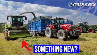 Mark Troy gets a NEW 990 AND a prototype Claas Header [upl. by Hainahpez]