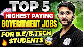 Best Government Jobs After BTech  BE  Highest Paying Jobs for Engineers [upl. by Lentha]