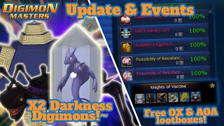 DMO Update amp Events  New Deck buff  Free OX amp AOA lootboxes amp more  Digimon Masters Online NADMO [upl. by Arman]