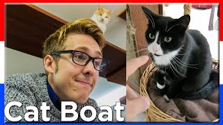 CAT BOAT Amsterdam Day 1  Evan Edinger Travel [upl. by Booth124]