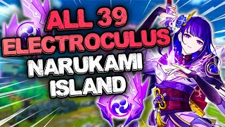 Narukami Island All 39 Electroculus Detailed Guide With TimeStamps  Genshin Imapct [upl. by Koziara]