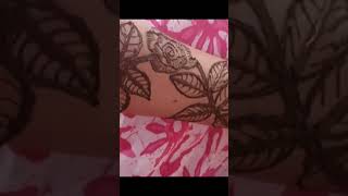 Beautiful simple easy traditional rose mehndi design ❤️❤️ [upl. by Yllitnahc]