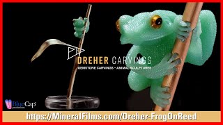 Dreher Carvings  Special Edition Carving 1  Frog On Reed [upl. by Isac]