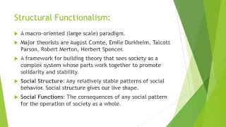 Major Perspective in Sociology [upl. by Ttergram631]