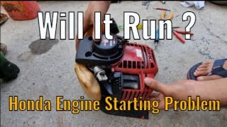 Honda grass cutter repair  Honda engine not starting problem fix [upl. by Also219]