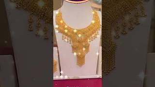 Royal gold Bridal Necklace set design goldnecklace shortvideo shorts trending vlog [upl. by Jaf]