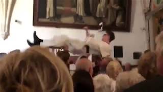 CrowdSurfing of newlyordained Novus Ordo Priest in Poland [upl. by Domeniga]