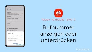 Rufnummer anzeigen oder unterdrücken  Huawei Android 10  EMUI 12 [upl. by Hamforrd]