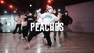 Justin Bieber  Peaches ft Daniel Caesar Giveon Choreography DOLLA [upl. by Pinkerton167]