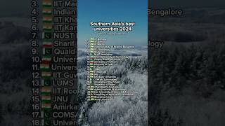 Southern Asias best universities 2024 comparison university india pakistan [upl. by Chaney]