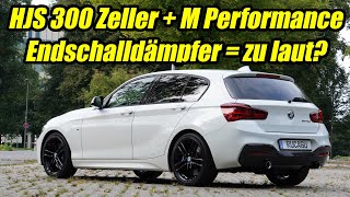 BMW M140i M Performance Endschalldämpfer 300 Zellen HJS Downpipe  Soundcheck db Messung B58 NonOPF [upl. by Etterual493]