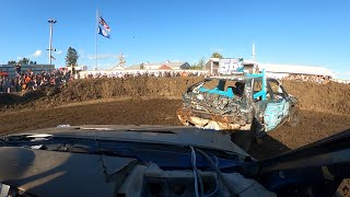 Goodhue County Fair Mega Stock Mid Size Demolition Derby POV 32 [upl. by Enytsuj]