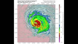 Hurricane Kirk 2024 GOES16 Satellite Imagery [upl. by Mungam830]