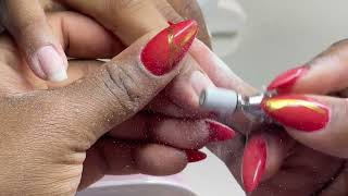 HOW TO DO ACRYLIC NAILS ACRYLIC OVERLAY TUTORIAL  Black and White Frenchies voiceover [upl. by Ridglea]