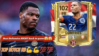 Denzel Dumfries fc mobile review 🤯🤯 better than all RB best RB in fc mobile💯💯 gameplay fc25 fifa [upl. by Darcie493]