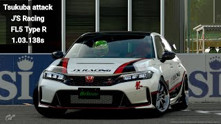 Honda Civic Type R FL5 JS Racing Tsukuba Attack GT7T500TH8 103138S [upl. by Damalas]