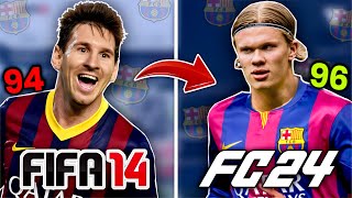 ¡Reconstruyo Al BARCELONA Desde FIFA 14 Hasta FC 24 [upl. by Noxaj974]